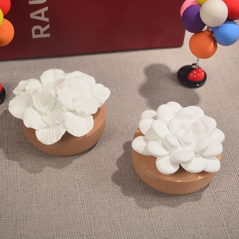 Air Stone Diffuser - 1 adet bambu ahşap aromaterapi hava